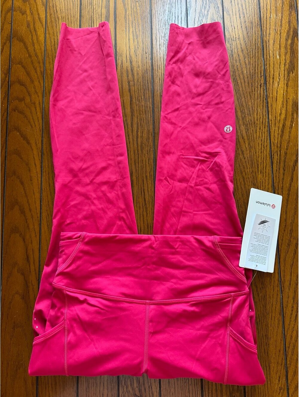 Lululemon Fast & Free High Rise 25” With Pockets Mulberry Spark Size 6 NWT